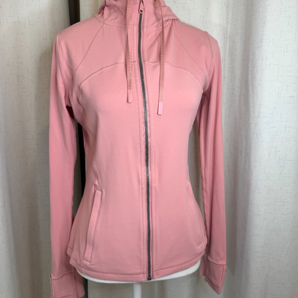 Lululemon Hooded Define Nulu Vented Pink Puff Size 8